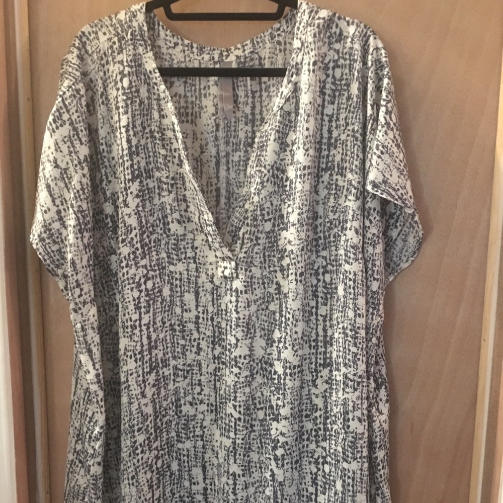 Long satin tunic